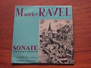 Ravel violin & cello sonata Andre Levy J Gautier Chant du Monde