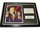 Roger Taylor SIGNED Framed Photo 16x12 Queen AUTOGRAPH Display Drummer + COA