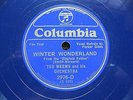 TED WEEMS ORCH 'WINTER WONDERLAND' BLUE WAX COLUMBIA 2976-D, RARE