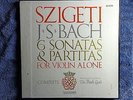 SZIGETI J.S. BACH 6 SONATAS & PARTITAS FOR VIOLIN ALONE VANGUARD BOX SET 3 LPS