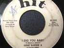 Gene Barber & Cavaliers 45 HIT I Dig You Baby RARE NORTHERN SOUL LISTEN