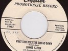 LONNIE SATTIN What time does the sun goes down 45 M- Popcorn Northern soul hear