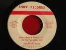 UNIVERSAL JOINT LOVE WON'T WEAR OFF NORTHERN SOUL CROSSOVER RARE ONE L K