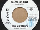 TEEN GROUP 45, DON MIKKELSON, CHAPEL OF LOVE, ON DECK D-600
