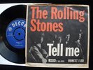ROLLING STONES Tell Me 45/PS Danish Only 1964 Rare Decca Export F-44429 EX