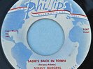 SONNY BURGESS 45 Sadie's Back In Town PHILLIPS 3551 SUN Rockabilly 1960  VG+