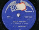 78 RPM -- L. C. Williams, Bayou 008, E