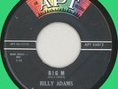 BILLY ADAMS Big M / My Happiness 45rpm Apt 1962 rocking instrumental