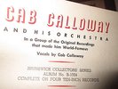78 RPM Record Set Cab Calloway Brunswick Collector Series 4 Pc 12