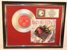 Bon Jovi, Living In Sin, mit Cover, Platin Record, Schallplatte, Award