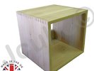 Single Solid Oak Vinyl Storage Cubes single LP Record Box FREE UK POSTAGE