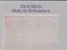 Orig '78 STEVE REICH Music For 18 Musicians LP EX Cond ECM Avant 20th Century