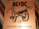 AC/DC For Those About to Rock SIGNED Angus, Brian Malcolm Rare Autographed