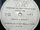 Rare GRAND MASTER FLASH DONALD DEE Donald's Groove 12