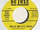 hear: MARIE QUEENIE LYONS on Deluxe funk soul 45 Fever/Key Don't Fit Any More