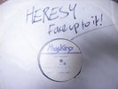 HERESY - FACE UP TO IT TEST PRESS LP PUNK HARD CORE
