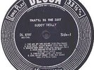 BUDDY HOLLY that'll be the day original 1958 Decca 1st press black label silver