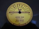 ELVIS PRESLEY MYSTERY TRAIN 78, ON SUN RECORDS 223 VG++