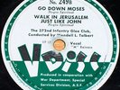 WWII Marine V-Disc 249 78 E- 372nd Infantry Glee Club-Go Down Moses black gospel