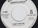 LORRAINE CHANDLER I Can't Hold On on RCA PROMO 45 northern soul HEAR