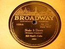 JAZZ BILL HAID Shake It Down/Weary Weasel BROADWAY 1220 off Paramount
