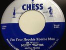 Muddy Waters 1953 BLUES 45 Im Your Hoochie Koochie Man on CHESS Label HEAR BB116