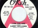 MINT NORTHERN SOUL PROMO WLP 45 I am The One LARRY WILLIAMS Okeh 4-7280