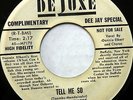 DONNIE ELBERT 45 Tell Me So DELUXE Doo Wop R&B Promo WL #BB1183
