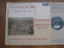 MENDELSSOHN OCTET OP 20 BOCCHERINI QUINTET ACADEMY ST MARTIN ARGO ZRG 569 OVAL