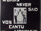 VOS CANTU MONEMUS   WORDS NEVER SAID 69' PRIVATE PSYCH / FOLK LP   HOLY GRAIL