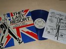 THE LAST RESORT RARE ORIG LP ON THE MUCH RARER BLUE VINYL + PAMPHLET SKINHEAD OI