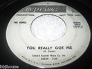 THE KINKS - You Really Got Me - Rare Original PROMO DJ 45 7