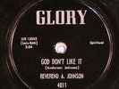 78 RPM -- Reverend A. Johnson, Glory 4011, E-