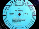 BUDDY HOLLY CHIRPING CRICKETS INSANELY RARE ORIG'61 CORAL BLUE LBL PROMO MONO LP