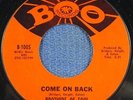 BROTHERS OF SOUL: Come On Back/ The Love I Found In You  (Boo, 45) - Rare - Soul