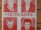 original promo poster GOOD VIBRATIONS OUTCASTS UK 1978 VERY RARE PUNK