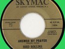 BIRD ROLLINS (w/ group) Answer My Prayer 45rpm Skymac 1964