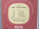 DECCA LXT 2597/9 GOLD *ACKERMANN CUNITZ LOOSE* WEBER DER FREISCHUTZ *3 LP SET*