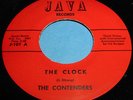THE CONTENDERS The Clock 45 Doo Wop/RnB Java 70s REPRO NM Listen