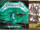 METALLICA ride the lightning LP 1984 bernett GREEN cover FRENCH PRESS red label