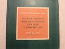 2-LP Box,Bach,2/3 Part Inventions 4 Duets 17 Preludes, Erno Balogh, Lyrichord NM
