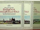 Archiv 198 186-8 3 discs Pierre Fournier, Bach 6 solo cello suites
