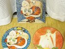 JAPAN VINTAGE 9inch HEAVY SHELLAC PICTURE 2 DISC SET 78rpm - YOIKO no CHRISTMAS