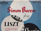 SIMON BARERE PLAYS LISZT, CHOPIN / REMINGTON LP NM (1951) 