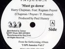 Harry Chapman feat Ragman Poyser - Must Go Down UK orig 7