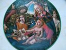 BEAUTIFUL 1930s 'ILLUSTRA' CATHOLIC PICTURE DISC 78 - BOTTICELLI PAINTING DESIGN