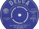 THEM *ORIGINAL DECCA EP* NO SLEEVE* UK MOD BEAT RnB FREAKBEAT