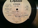 Milstein Leinsdorf Beethoven Violin Concerto In D 1-3 Stereo Master Acetate