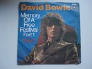 DAVID BOWIE - Memory Of A Free Festival Part I/II -Germany- 7