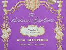 COLUMBIA SAX 2415 *BLUE/SILVER *OTTO KLEMPERER* BEETHOVEN SYMPHONY NO 7 *STICKER
